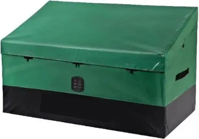Produktbild von Famanu Aufbewahrungsbox Garten - Wetterfest und Wasserdicht - 660L - 155x63x75 cm - Grün