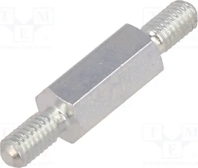 Produktbild von 10x Distanzmuffe mit Gewinde 10mm sechskant Außengew: M3   423X10 Distanzelemente a