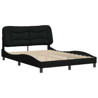 Produktbild von Bettgestell ohne Matratze "Hvar" Schwarz 140x200 cm Stoff