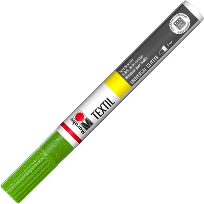 Image de Stoffmalstift Glitter grün