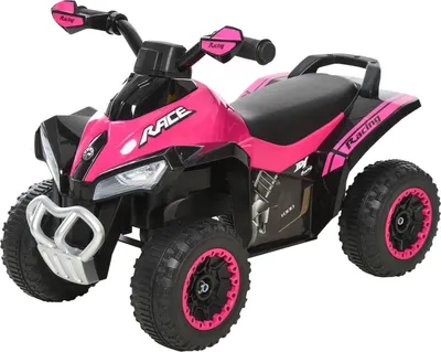 Produktbild von Rutschauto Kinderfahrzeug Tretauto Licht Musik 18-36 Monate Kunststoff Stahl Rosa 67,5X38X44Cm
