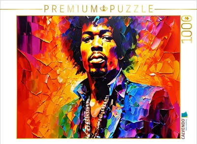 Produktbild von CALVENDO Puzzle Jimi Hendrix | 1000 Teile Lege-Größe 64x48cm Foto-Puzzle für glückliche Stunden