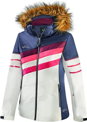 Produktbild von Black Crevice Damen Skijacke dunkelblau/weiß/pink 44