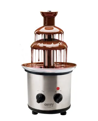 Produktbild von JUNG Schokoladenbrunnen CAMRY CR4488 Edelstahl Schokobrunnen mi Schmelzfunktion 0,65L 3 Etagen, Schokoladenbrunnen Elektrisch Schokofondue