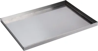 Productafbeelding van Lekkende Water Opvangbak - Afvoerbak - Apparaat Beschermen - Roestvrij Staal - 60x80x4cm - Zilver