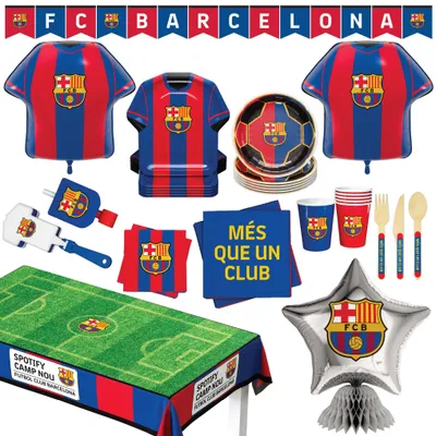 FC Barcelona Party-Deko 77-tlg. Set für 6 Personen