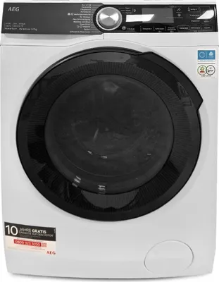 Produktbild von AEG LWR8D80610, Frontlader, Freistehend, Weiß, Links, Schwarz, Drehregler