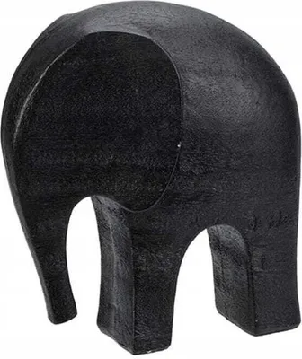 Produktbild von Dekofigur Elefant mattschwarz 14x7x15 cm