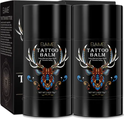 Produktbild von Tattoo-Pflege Tattoo Creme Butter Balsam Aftercare Tätowierung Pflege 2x 75g