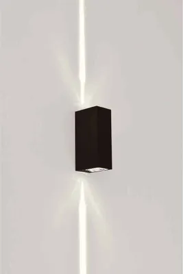 Produktbild von LED Wandleuchte 6W 375lm Indoor/Outdoor Multiartikel Schwarz 2700K - Warmweiß