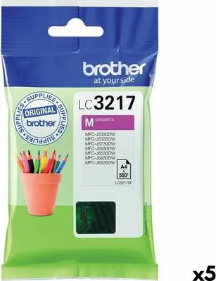 Produktbild von Original Tintenpatrone Brother LC3217 Magenta (5 Stück)