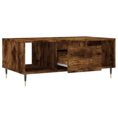 Obrázek produktu pro vidaXL Konferenční stolek Smoked Oak 90x50x36,5 cm výrobek ze dřeva