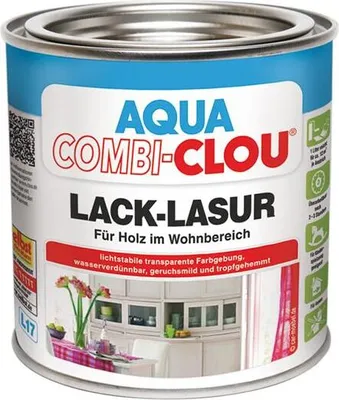 Produktbild von L17 AQUA COMBI-CLOU Lack-Lasur |Nr. 5 schwarz 0,375ml