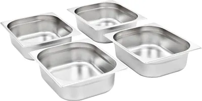 Obrázek produktu pro vidaXL Gastronorm kontejner 4 ks. GN 1/2 100 mm z nerezové oceli