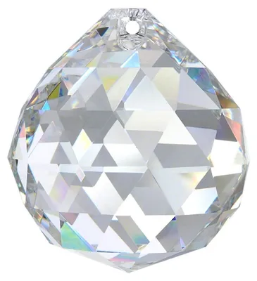 Kristallkugel Ø 40 mm, 30% PbO, Regenbogeneffekt, Suncatcher