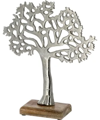 Produktbild von Cepewa Lebensbaum - dekorative Figur - Silber - 25 cm