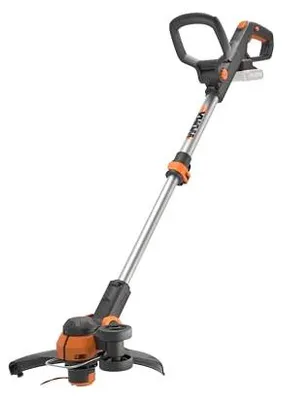 Image de Coupe-bordures sans fil WORX - WG163E.1 20V - Incl. batterie Li-Ion, station de charge, bobine, protection de sécurité et roue pour couper les bordures, diamètre de coupe 30 cm