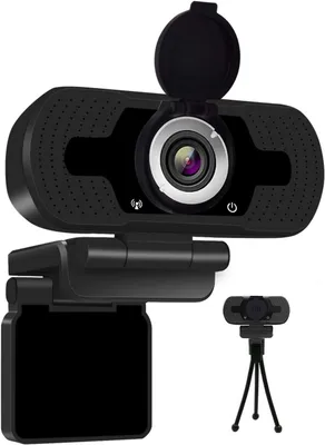 Produktbild von Full HD Webcam 1080p, USB-Anschluss, 75° Weitwinkel, Rauschreduzierung & Blickschutzauslöser – Perfekt für Videokonferenzen & Streaming