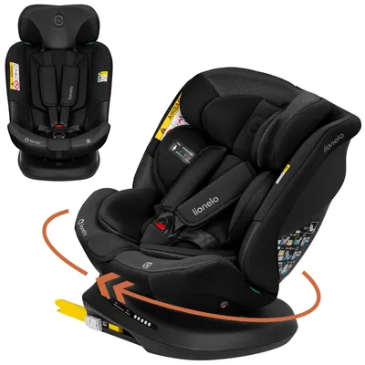 Obrázok produktu pre Autosedačka Lionelo Bastiaan Plus i-Size, 40-150 cm, otočná o 360° - čierna (Carbon)