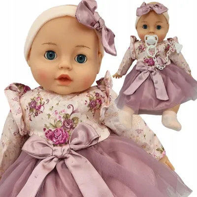 Produktbild von Babypuppe 45 cm-spricht, singt, schließt die Augen + Schnuller (polnische Kinderstimme)
