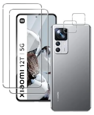 A product shot of screen protectors and a smartphone.