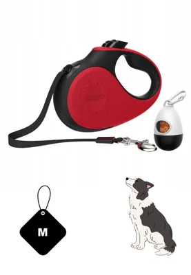 Produktbild von XCHO Flexi vodítko pre psov 5 m pre malé a veľké psy 25 kg, vysokokvalitné a predĺžiteľné, stabilné vodítko na prechádzky, inteligentný brzdný systém.