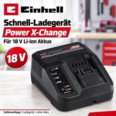 Produktbild von Einhell Schnell-Ladegerät, Ladestation für Akku Power X-Change Li-Ion 18V 18V