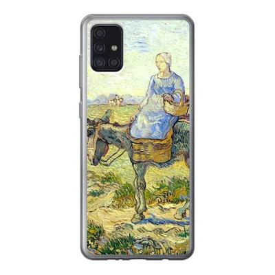 Produktbild von MuchoWow® Handyhülle Schutzhülle Hülle für Samsung Galaxy A52 5G Bauernpaar geht zur Arbeit - Vincent van Gogh Silikon Softcase Handy Hülle - Umschlag