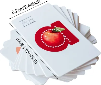 Produktbild von 26 Alphabet-ABC-Lernkarten für Kleinkinder, interaktives frühes Lernspiel, Spielzeug für den Vorschulkindergarten