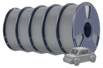 Zdjęcie produktu dla Filament do drukarek 3D, materiał PETG, średnica 1,75 mm, 5 kg, kolor szary