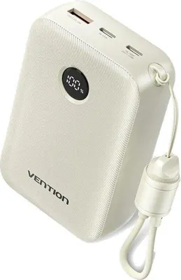 Zdjęcie produktu dla Vention 20000 mAh 2 x USB-C 1 x USB-A z ekranem 22,5 W w kolorze piaskowym
