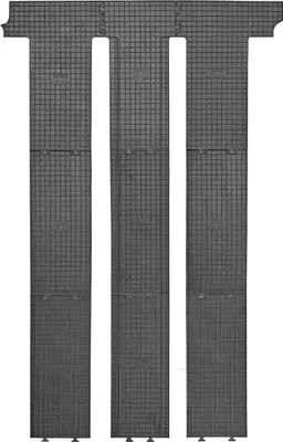 Produktbild von CIK Gummifußmatten für VW Transporter T5 / T6 ab 2003 (Multivan, 2. und 3. Sitzreihe)