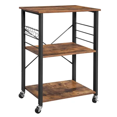 Obrázok produktu pre Skriňa na kolieskach 60 x 40 x 89 cm Rustikálna hnedá