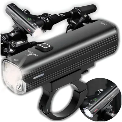 Zdjęcie produktu dla Lampka Rowerowa Przednia Mocna Led 1000Lm 5 Trybów 4800Mah Latarka Lampa