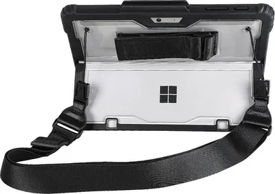 Obrázok produktu pre INF Priehľadné puzdro pre Surface Go 1/2/3/4 s čiernym rámom a popruhom