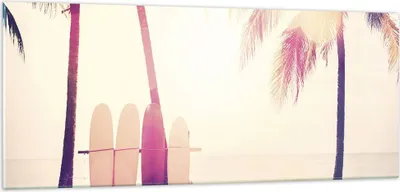 Produktbild von Bilder auf glas - Einteilig - Fackel Strand Surfen - 100x40cm - Glasbilder - Wandbilder - Bilder - zum Aufhängen bereit - Wanddekoration aus Glas - Glas Bilder - Wandbild auf Glas - GAB100x40-4593