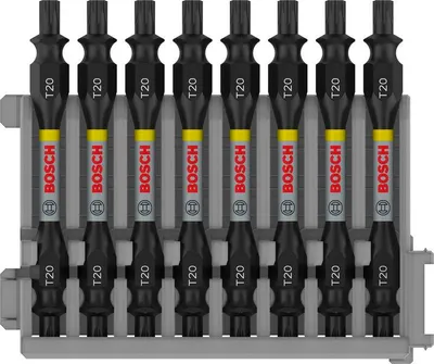 Produktbild von PRO Impact Schrauberbit mit Doppelklingen und Pick and Click, T20, 65 mm, 8-tlg.