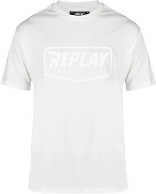 Produktbild von Replay Logo T-Shirt Farbe: Weiß, Grösse: XXL