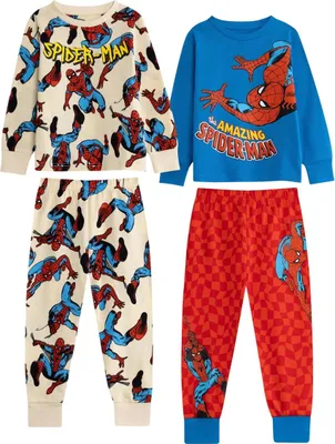Produktbild von The Amazing Spider-Man - Schlafanzug mit langer Hose für Jungen, Langärmlig (2er-Pack) NS9649 (104) (Bunt)