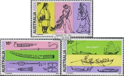 Produktbild von Briefmarken Australien 1971 Mi 461-463 (kompl.Ausg.) postfrisch Orientalisten