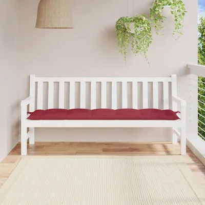 Produktbild von "im Angebot" Gartenbank-Auflage Weinrot 180x50x7 cm Oxford-Gewebe - Gartenmöbelauflagen CC16621