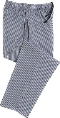 Produktbild von Dennys - Kochhose für Herren/Damen Unisex PC7359 (XXL) (Blau/Weiß)