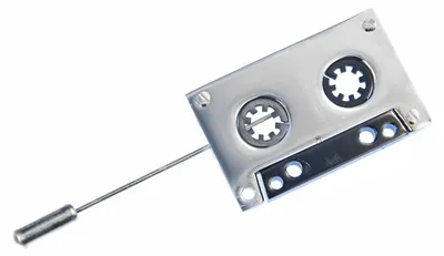 Produktbild von Kassette Krawattennadel Miniblings Anstecknadel Pin Anstecker Musik silber XLMC
