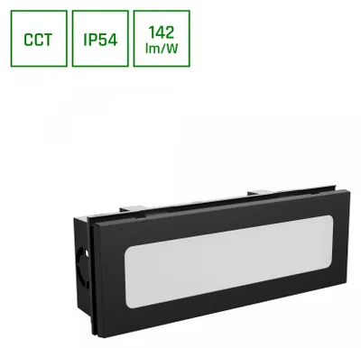 Obrázok produktu pre LED nástenné svietidlo vonkajšie 6W CCT 230V IP54 čierne