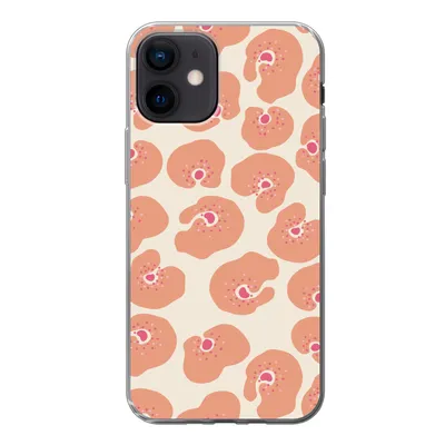 Produktbild von MuchoWow® Handyhülle Schutzhülle Hülle für iPhone 12 Blume - Muster - Abstrakt Silikon Softcase Handy Hülle - Schutzhülle