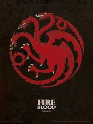 Obrázek produktu pro Hra o trůny – Targaryen – Umělecký tisk – 30 x 40 cm – Plakát