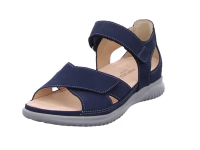 Produktbild von Hartjes Sandale Breeze 132.1113/99 65.00, Nubukleder, Blau, Weite G, Fußbett zum Wechseln 38