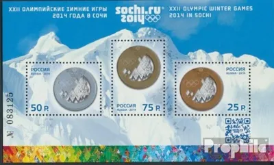 Produktbild von Briefmarken Russland 2014 Mi Block198 (kompl.Ausg.) postfrisch Olympische Winterspiele