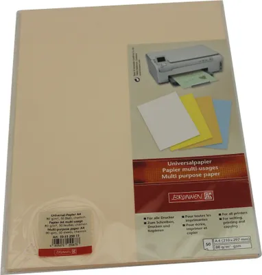 Produktbild von Universalpapier chamois DIN A4 80g 50 Blatt