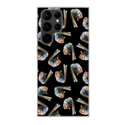 Produktbild von MuchoWow® Handyhülle Schutzhülle Hülle für Samsung Galaxy S22 Ultra Das Mädchen mit dem Perlenohrring - Muster - Vermeer Silikon Softcase Handy Hülle - Abbildung